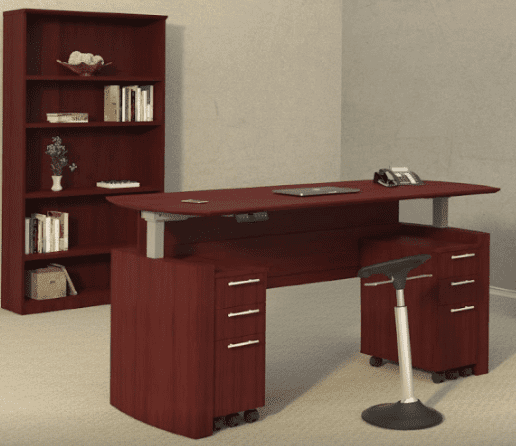 63″ Medina™ Height Adjustable Curved Desk