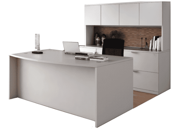 PL Bow Desk | Storage Credenza | Hutch