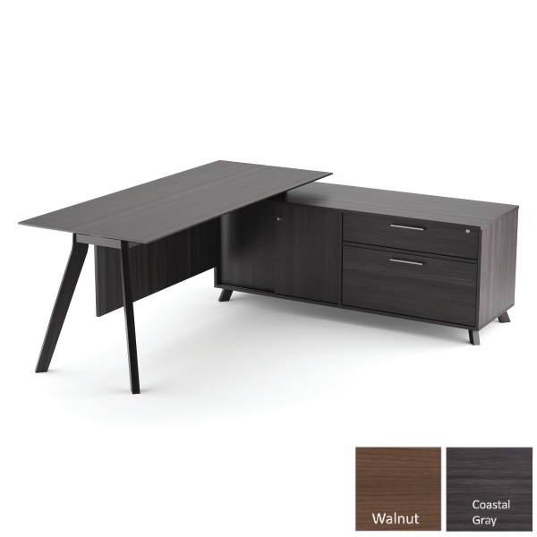 Sienna Benching L-Desk | File Bench