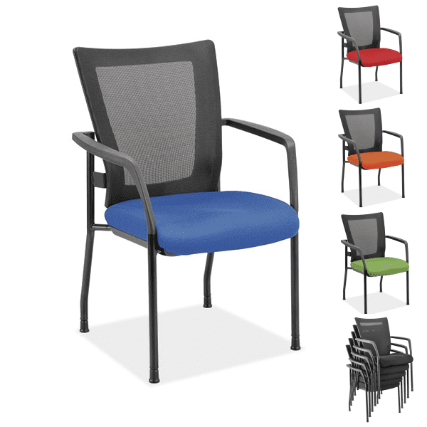 Black Cool Mesh Guest Chair