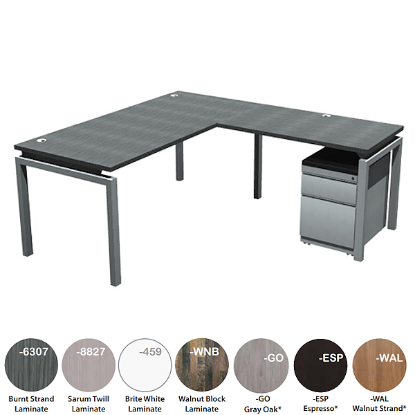 Steel L-Shaped Desk
