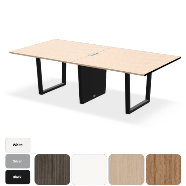 96x48 conference table with steel power base
