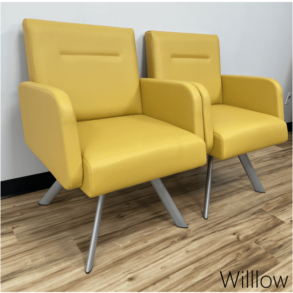 Lesro Willow Upholstered Vinyl Guest Chair AW Office Furniture