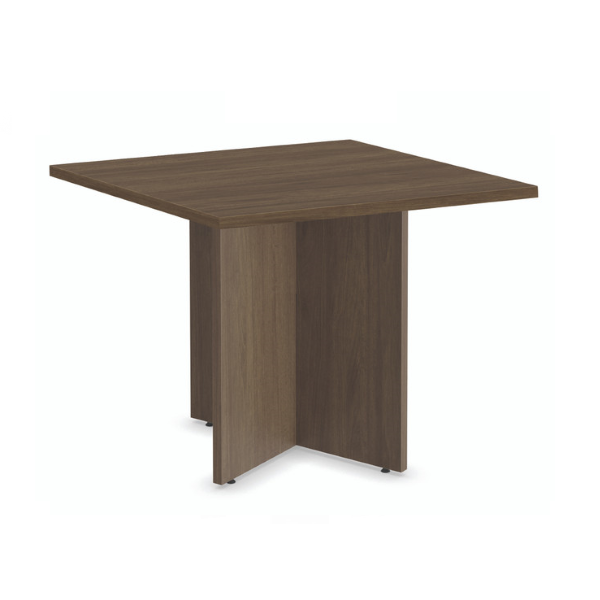 Square Table with Panel Base