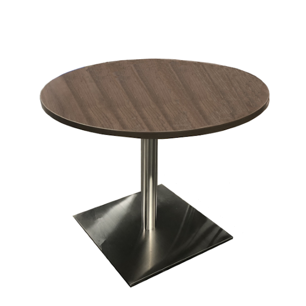 Round Table with Squared Platform Base