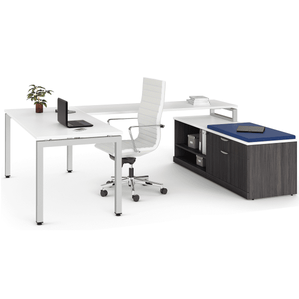 PLT-U-Leg-Low-File-Bench-U-Desk-Set-AW-Office-Furniture