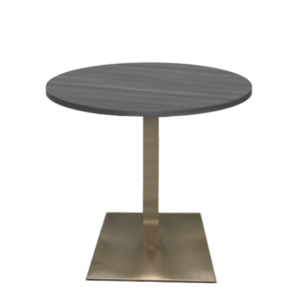 30" Round Table with Squared Platform Base
