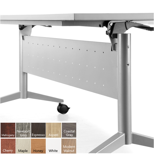 PL Mobile YLeg Flip Top Training Table 24"D 60"W 72"W