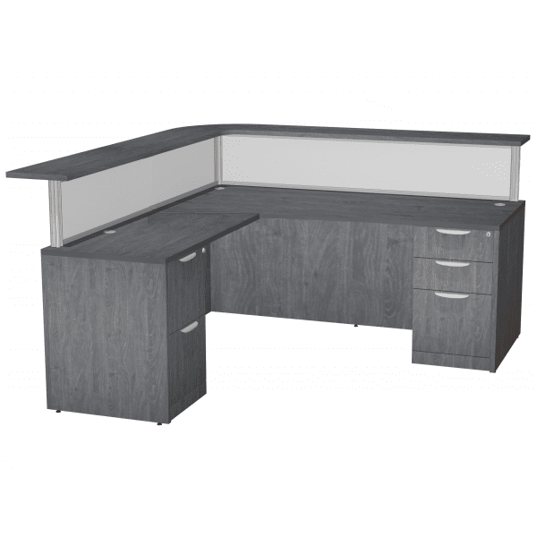 Dual Curved Top Reception Desk