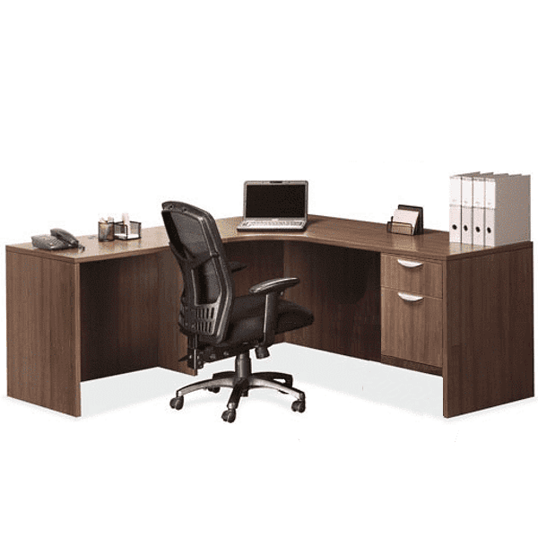 Corner Desk - Modern Walnut