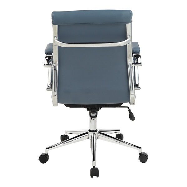 office chair in dillon blue - rear