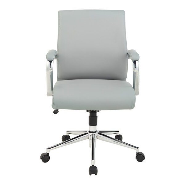 light gray vinyl office chair