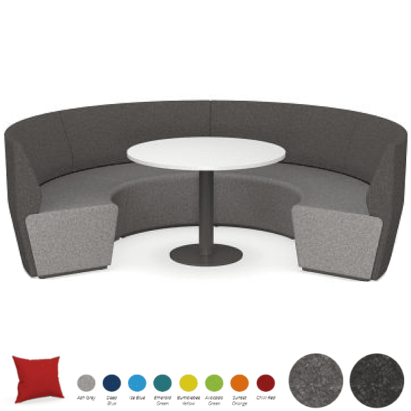 4-Piece arc lounge seating set