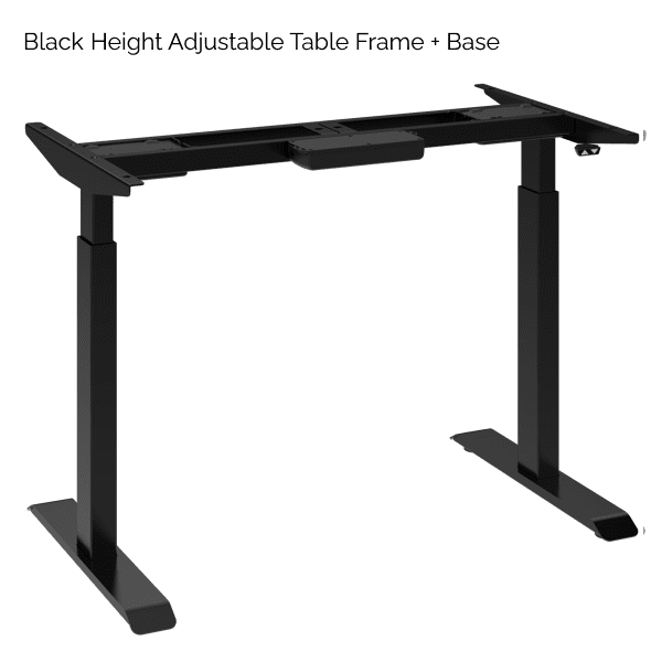 Lonestar Height Adjustable Base - 2-Stage 2-Leg Base with Programmable Control - Black