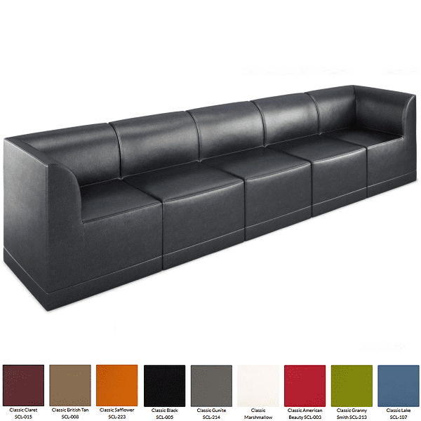 Modular Office Hospitality Sofa - black