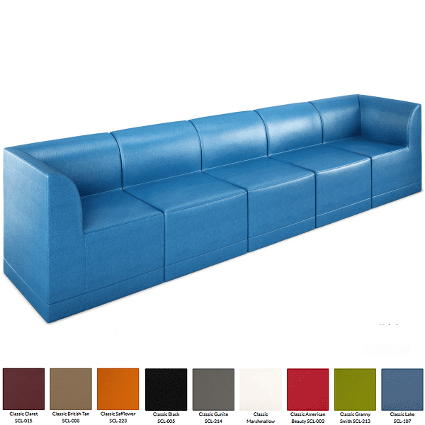 Modular Office Hospitality Sofa - blue