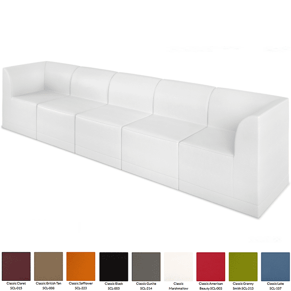 Modular Office Hospitality Sofa - white
