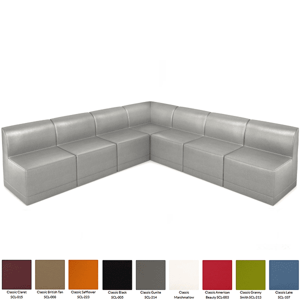 Modular L-Shaped Sofa - gray