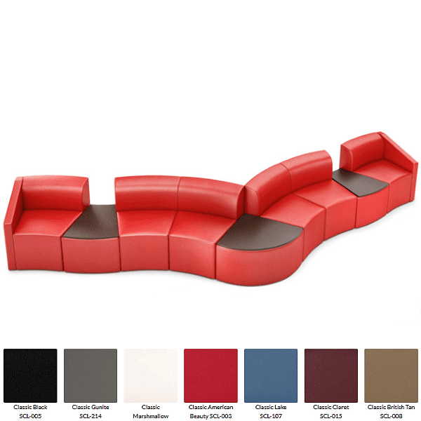 9-Piece Hospitality Seating - red