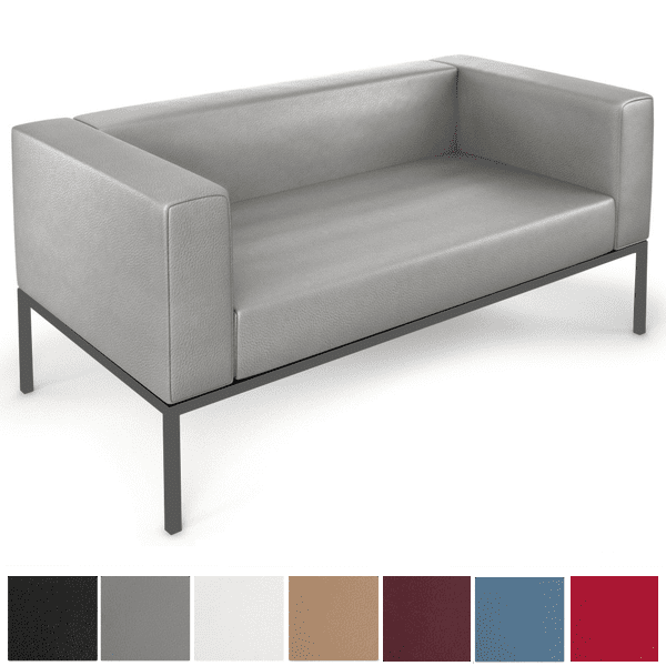 Premium Sofa - Gray Leather