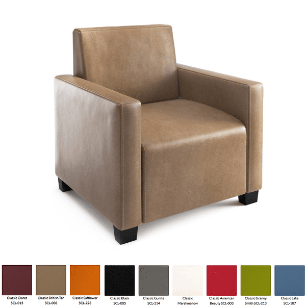 taupe armchair