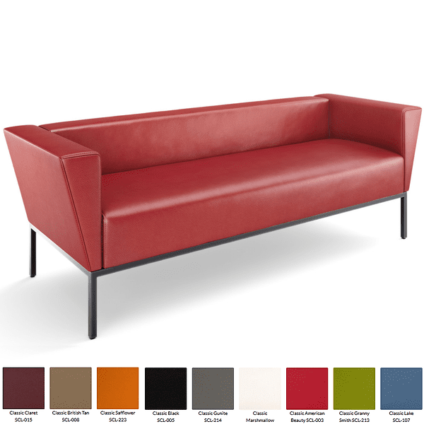 Claret Red Sofa