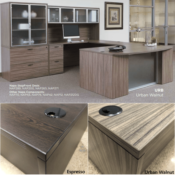 Napa Office Furniture - Step Front Executive Desk