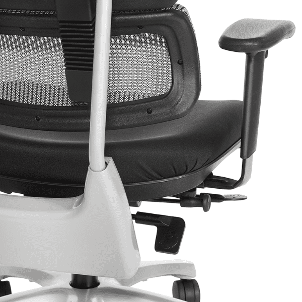 Vertical Grey Mesh Chair with Adjustable Lumbar - 99666S-30