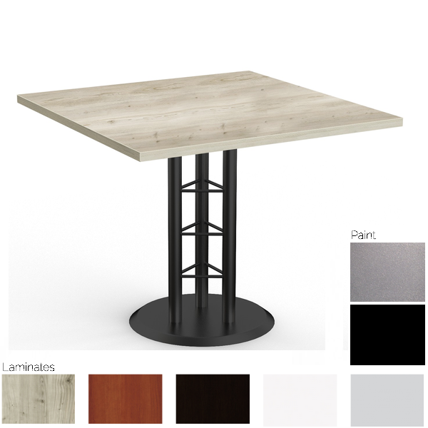 42"D Square Table - Modern Break Table