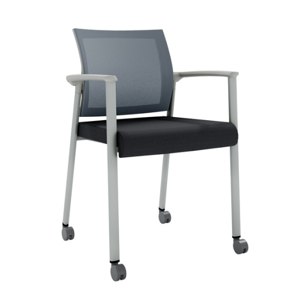 Mobile Gray Mesh Chair