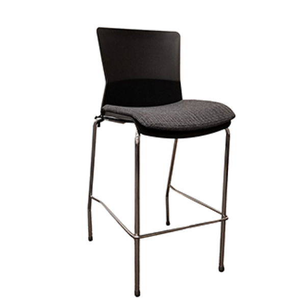 counter height cafe stool with seat cushion
