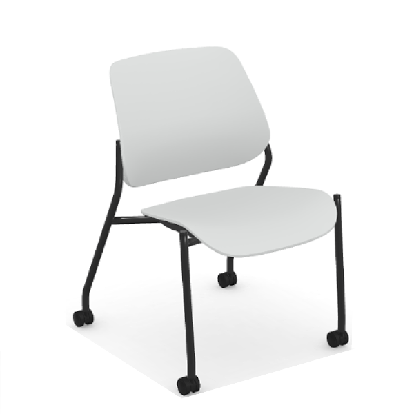 Armless Mobile Stacking Chair