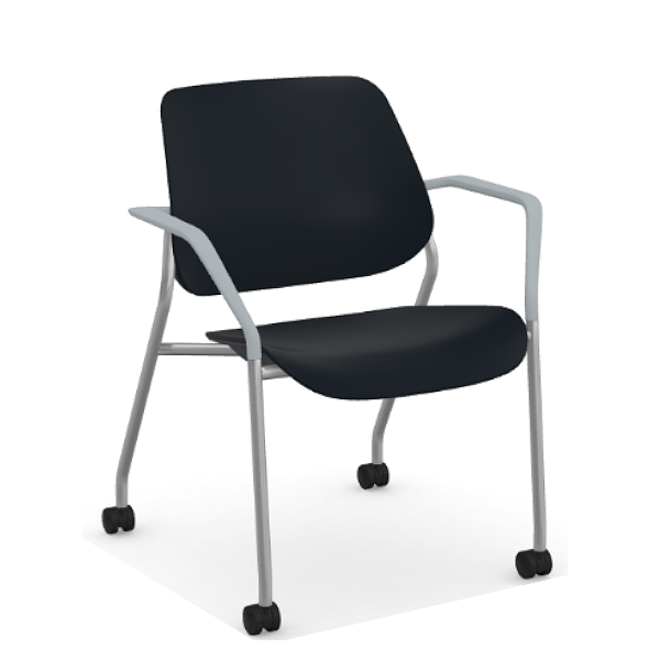 Training room or cafe chair with wheels
