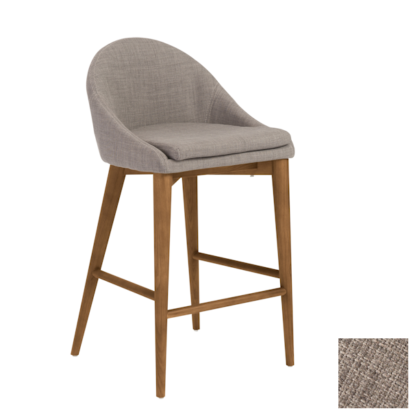 Baruch stool in dark gray fabric