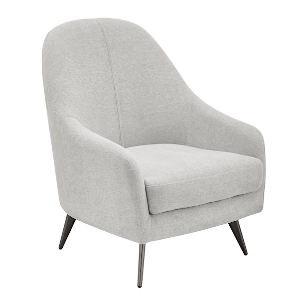 Taupe Fabric Lounge Chair