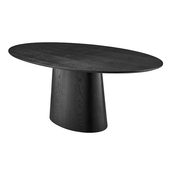 Black Oval Conference Table
