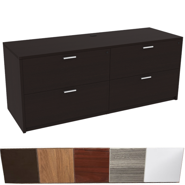 4-drawer lateral file cabinet - horizontal