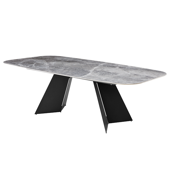 Gray Ceramic Conference Table