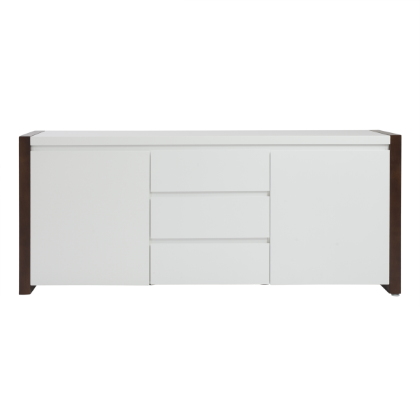 Matte White Sideboard Cabinet