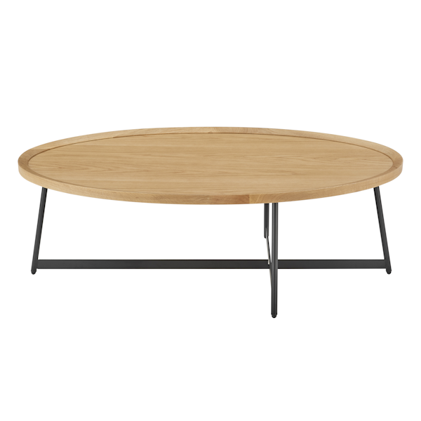 oak oval coffee table