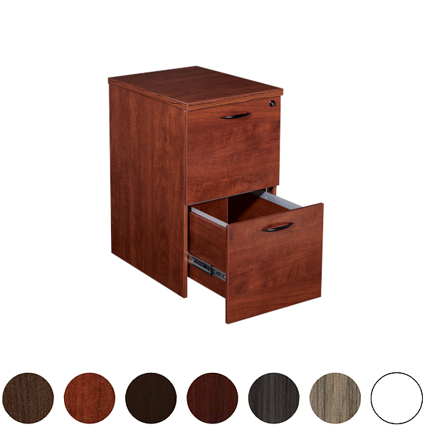Mobile 2-drawer filing cabinet