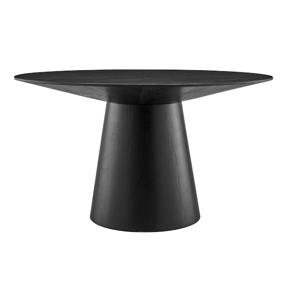 53" Black Round Table