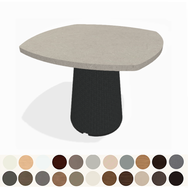 Squircle Table with Acoustical Base