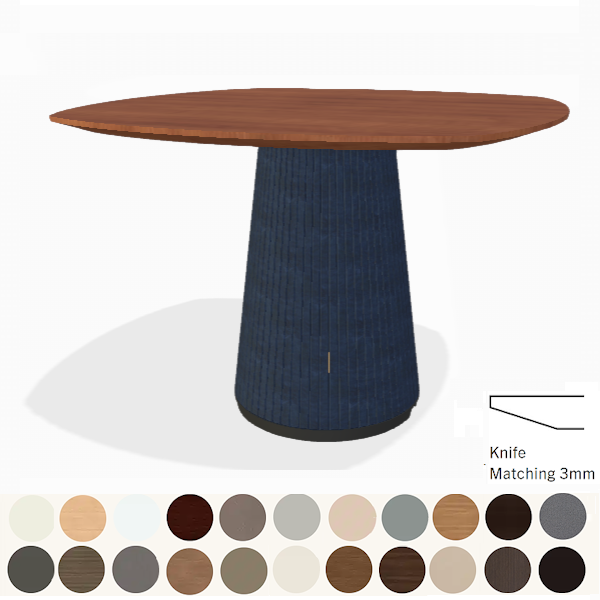 Squircle Table with Acoustic Base