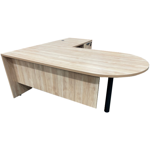 Bullet L-Shaped Desk with Modesty Panel
