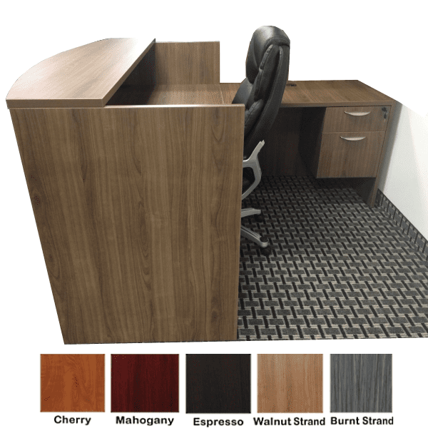 Reception Desk with Low Height Return
