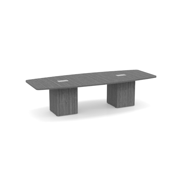 Cube Base Boat Shaped Conference Table