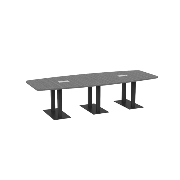 Metal Legs Boat Shaped Conference Table