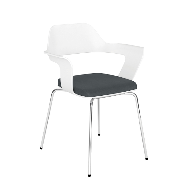 Zella Stack Chair with Seat Cushion