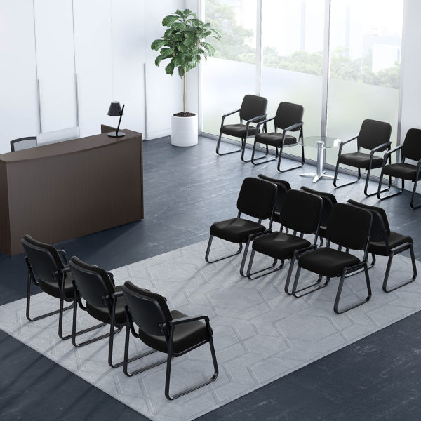 Office Chairs Without Wheels DUMOS 2-Pack Office Desk Chairs With Wheels 1096967